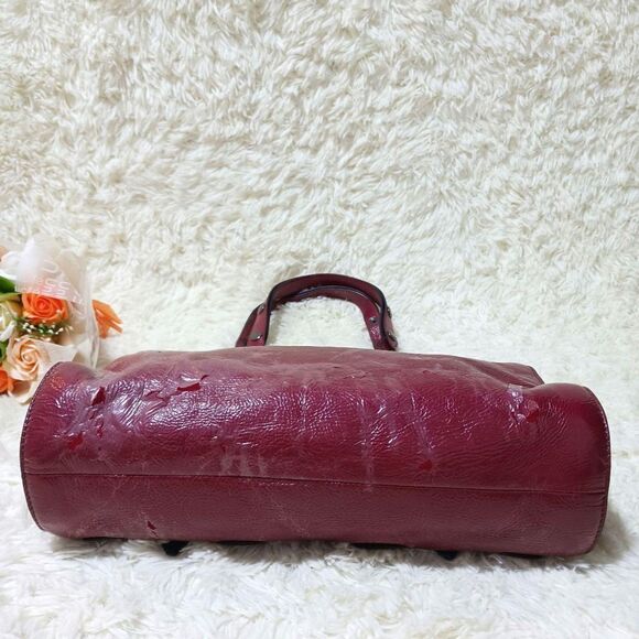 Loewe Lollipop Red Patent Leather Multi-use Shoulder Satchel Bag w/ Papers, VTG - Picture 5 of 14